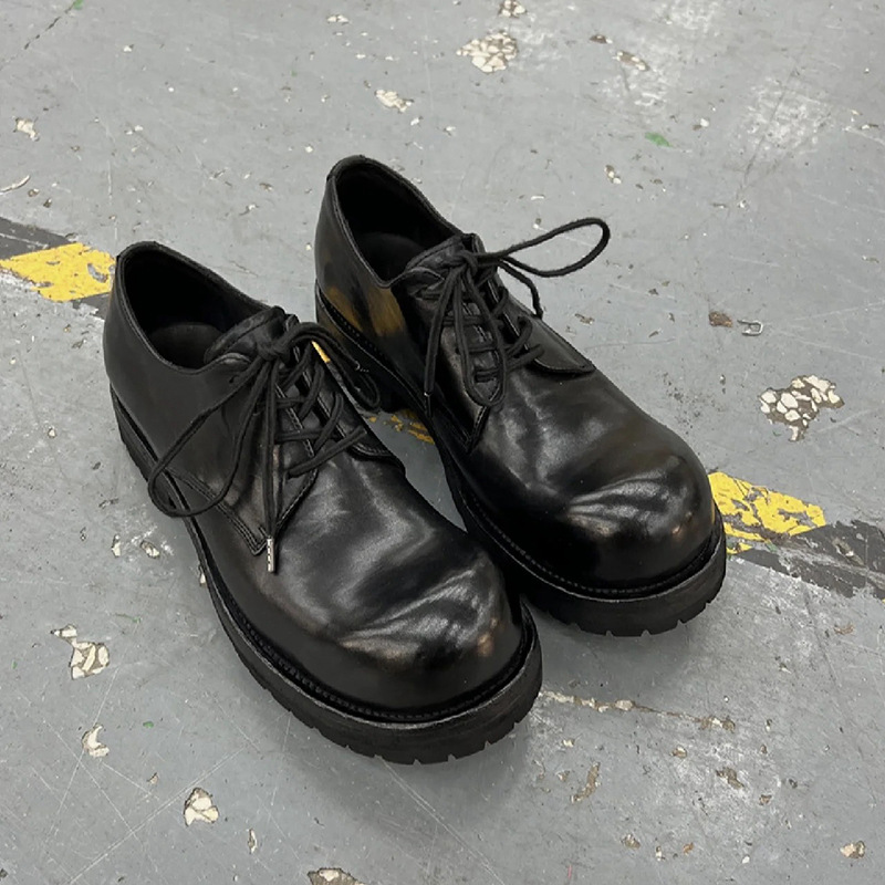 Stylish Men Women Spring Autumn New British Style Heightening Effect Leather Shoes Solid Black Hombre Business Causal Dress