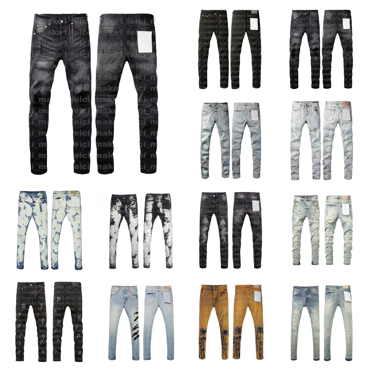 Designer Jeans Mens jeans Pants High-end Quality Straight Design Retro Streetwear Casual motorcycle Sweatpants Designers Joggers Pant hiphop jean-image-915302608