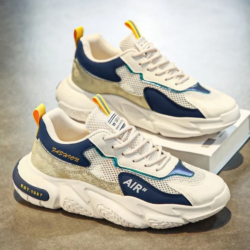 Nouveau couple de chaussures masculines Fashion polyvalente chaussures décontractées respirantes et chaussures de sport durables chaussures de co