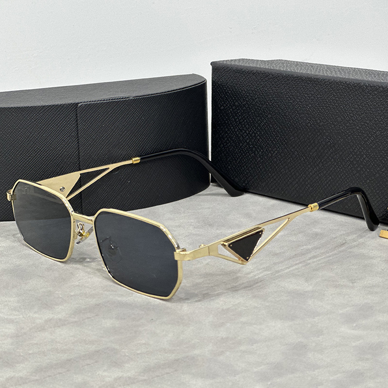 Designer for Women Side letters metal triangle Sunglasses For Men sunglasses Eyeglasses Goggle Outdoor Beach good-image-866363513