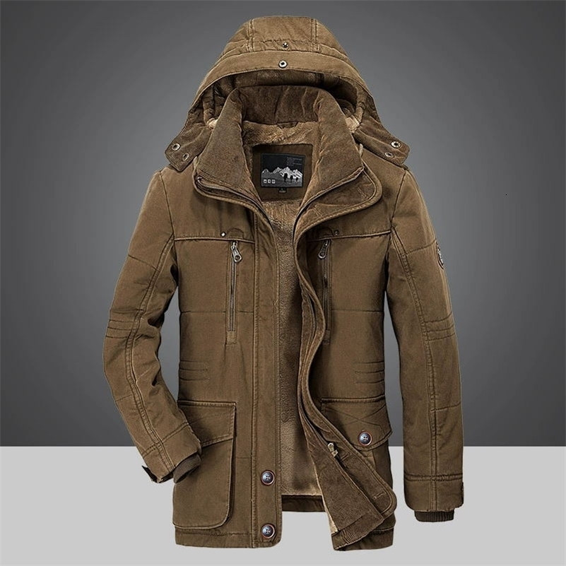 Good Quality Male Fit Winter Coats Multipocket Jackets Coat Men Hooded Casual Warm Parkas 7XL Long Down y241121Z