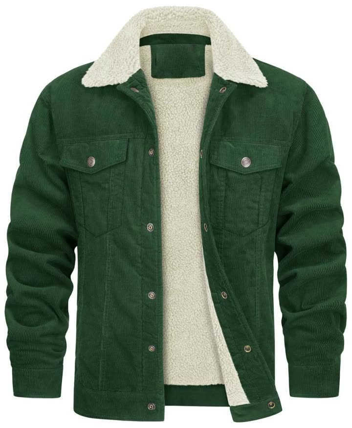 Veste en velours côtelé pour hommes Vintage Wool Windbrekaer HEPT HIVER MOTE MULTI POCKE COSSO COWBOY Ves à veste W240914