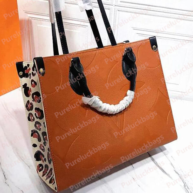 Sac de créateur sur le tour Black Flower Onthegoities grande capacité GM mm le sac fourre-tout Fashion Femmes Sacs d'épalsine Luxurys Handbag Lad