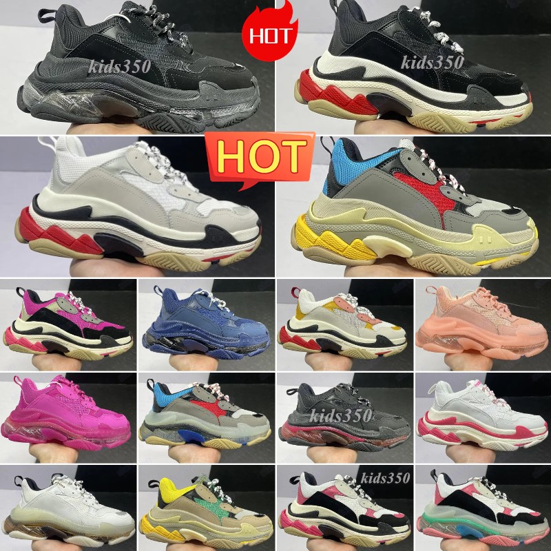 Designer Sneakers triple s running Shoes Men Women Casual Shoes white black pink platform leather Trainer Platform trainers-image-978337288