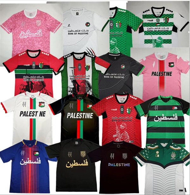 2024 2025 Palestine soccer Jerseys Black Center Stripe Red Green Football Shirt Justice March Football uniform S-4XL
