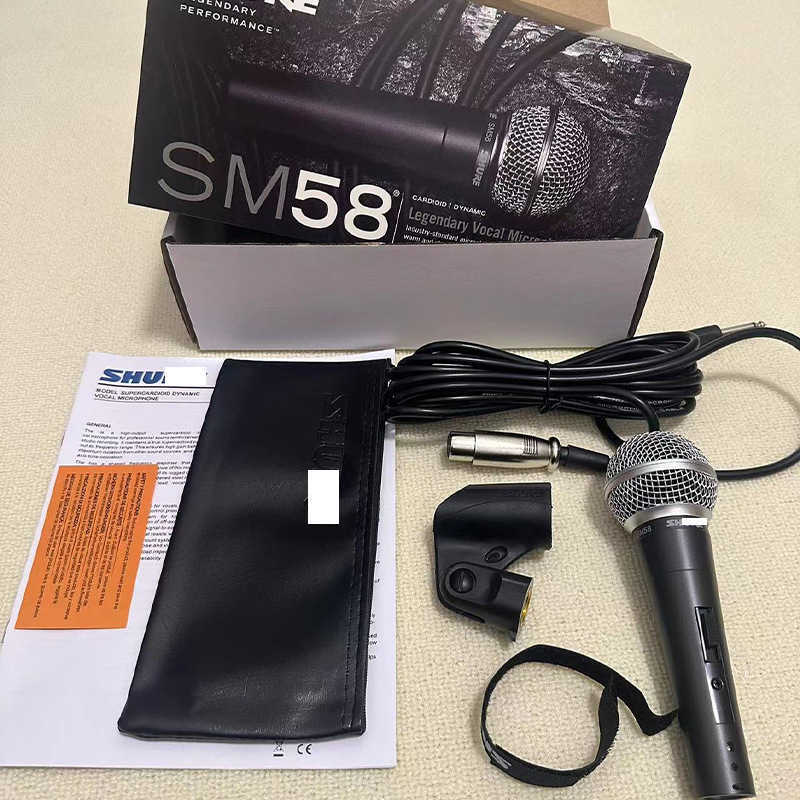 Microphones SM58SK Wired Mobile Microphone Stage Karaoke Host Live Professional Microphone T241203-image-803203546