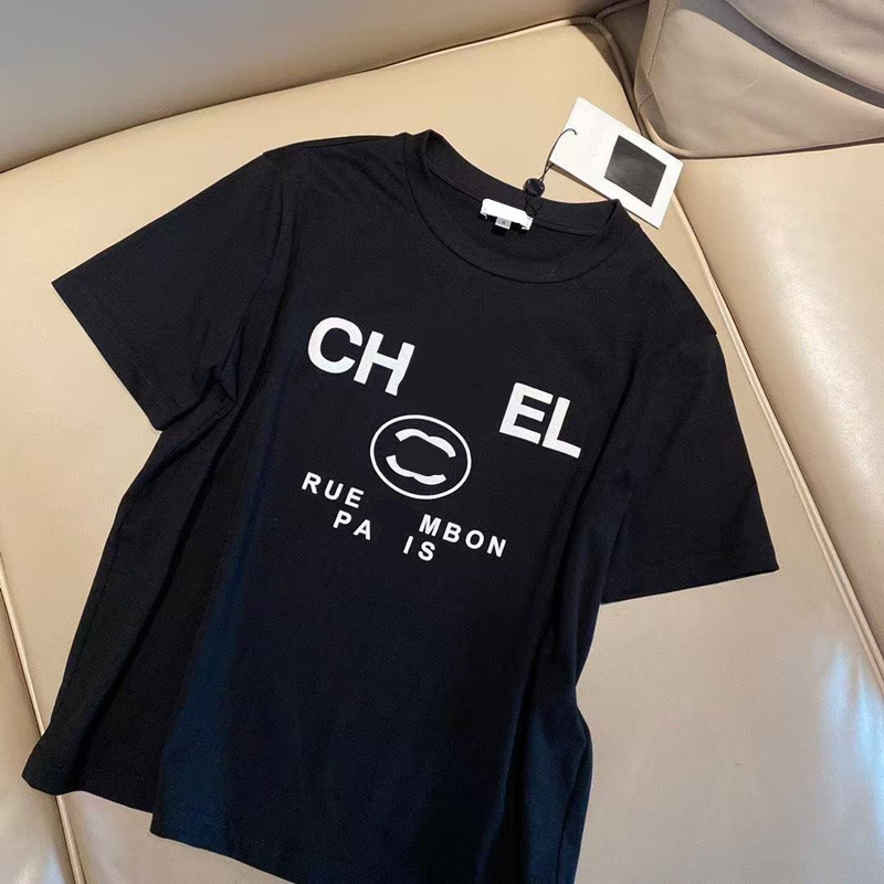 Chaneels Tank Tops High Quality Luxury Chaneelshirts Mens Women Designer Chandal Tank Tops Short Sleeve Fashion Classic Casual Cc Shirts Tees Tops 0