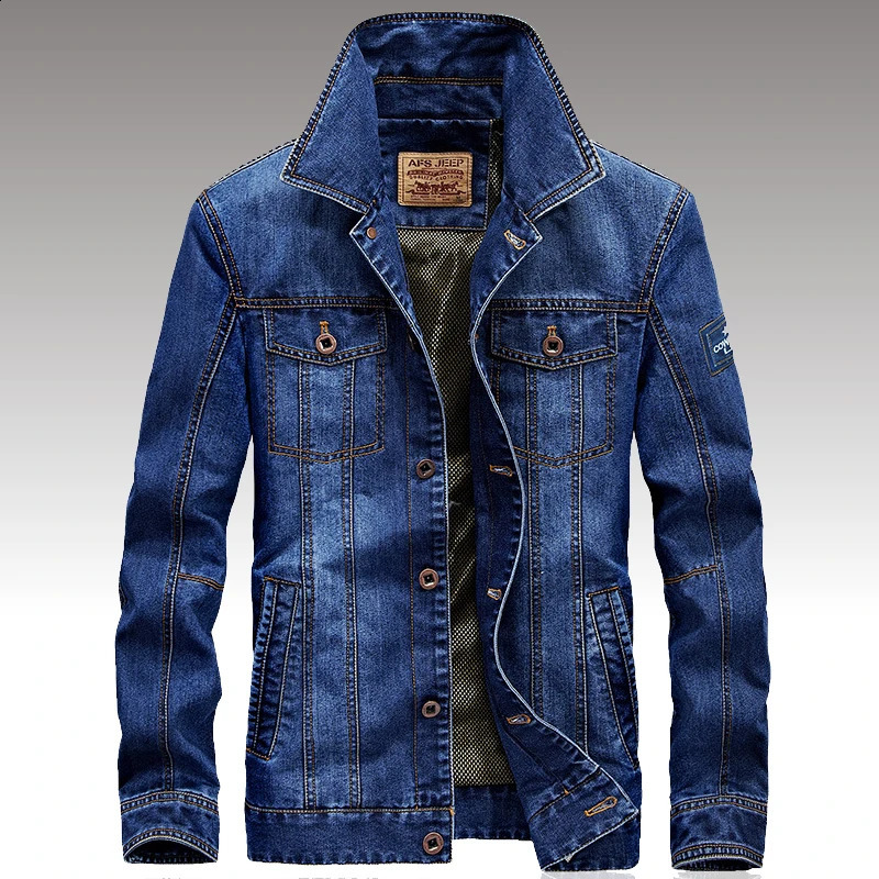 Mens Spring Fashion Denim Jacket Jeans Top Quality Male Winter Bomber Outwear Coats Plus Size 4XL 241203Z