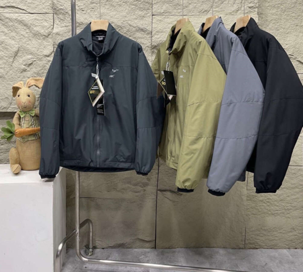 Arcs outdoor jacket mens hooded cardigan windbreaker coat designer zipper sweatshirt Atom LT waterproof cotton clothing printing thicken jackets jfy