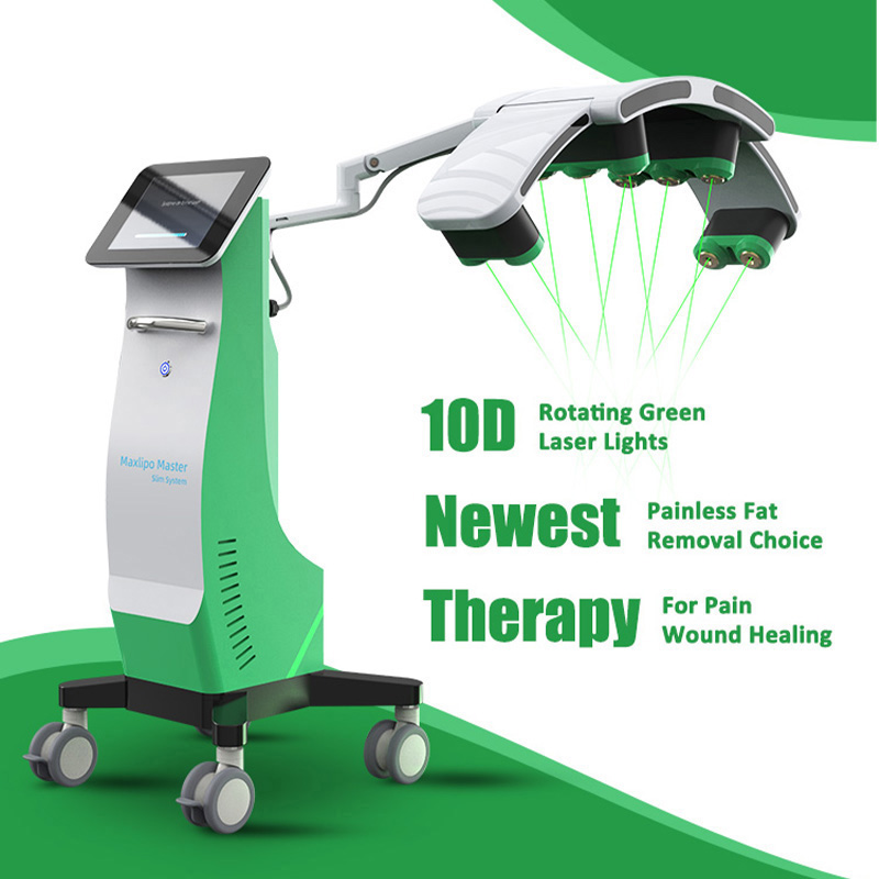 Professional Body Fat Reduction Automatic Lifting Rod 10D Cold Laser Therapy 10d Lipo Laser Body Slimming Weight Loss Fat Dissolving Skin Tightening