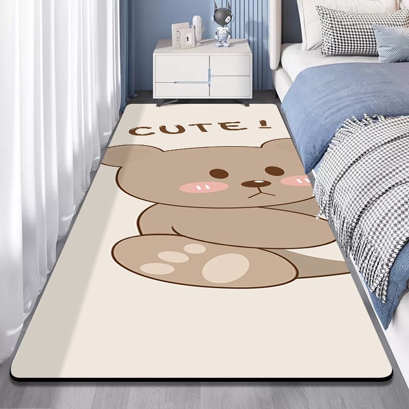 Living room no wash, erasable carpet, bedroom for girls, bedside carpet mat-image-1036396980