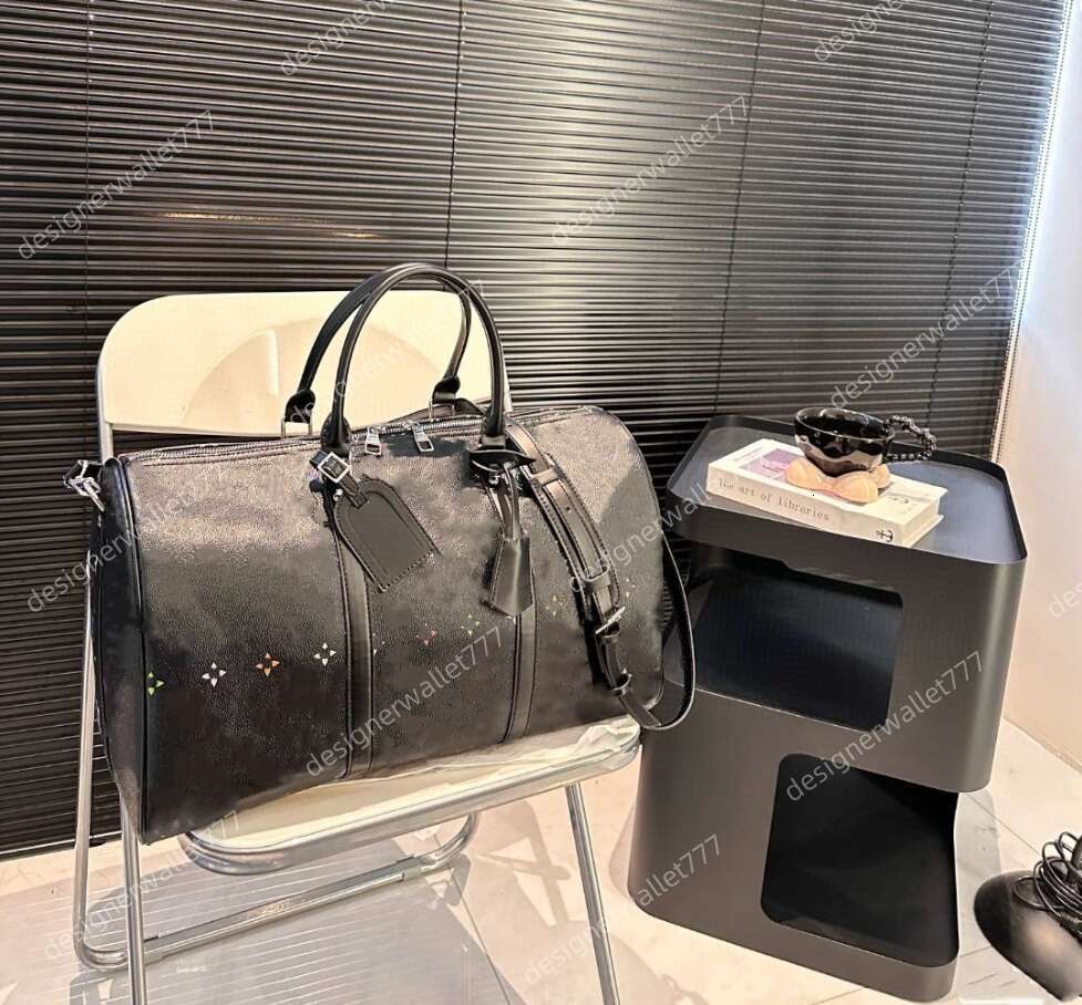 New Designer Duffle Bag Men Women 45cm shoulder crossbody Travel Bags Large Capacity Handbag Classic Printed Genuine Leather Boarding Handbag hig-image-1036704564