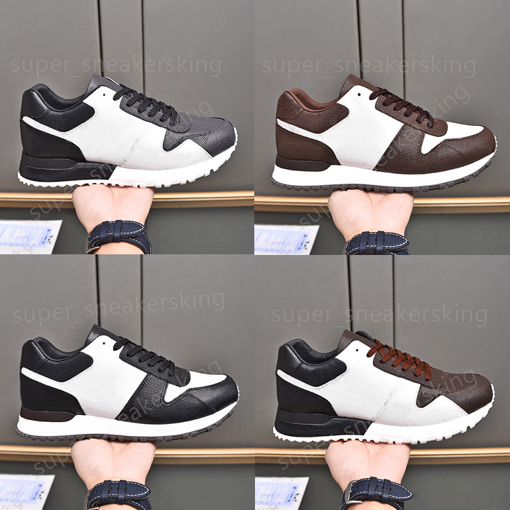 Designer Shoes Men RUN AWAY Sneakers Calfskin Platform Sneaker Outdoor Running Trainers Splicing Styling Shoes size 38-45
