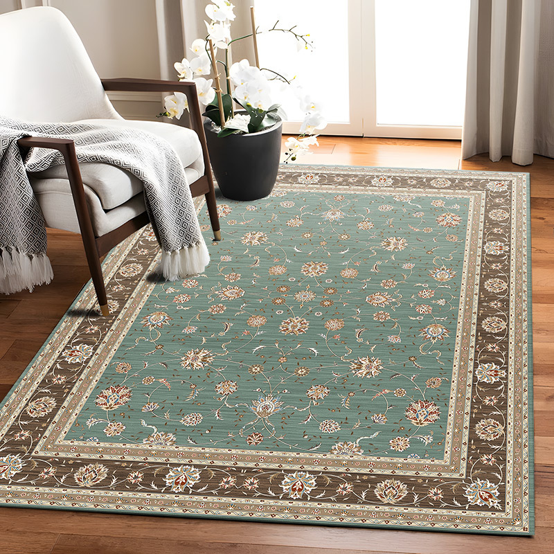 Retro Folding Washable Living Room Carpet, Bedroom Sofa, Coffee Table Blanket, Fully Covered, Dirt Resistant, Easy To Maintain, Whole Floor-image-1036550642