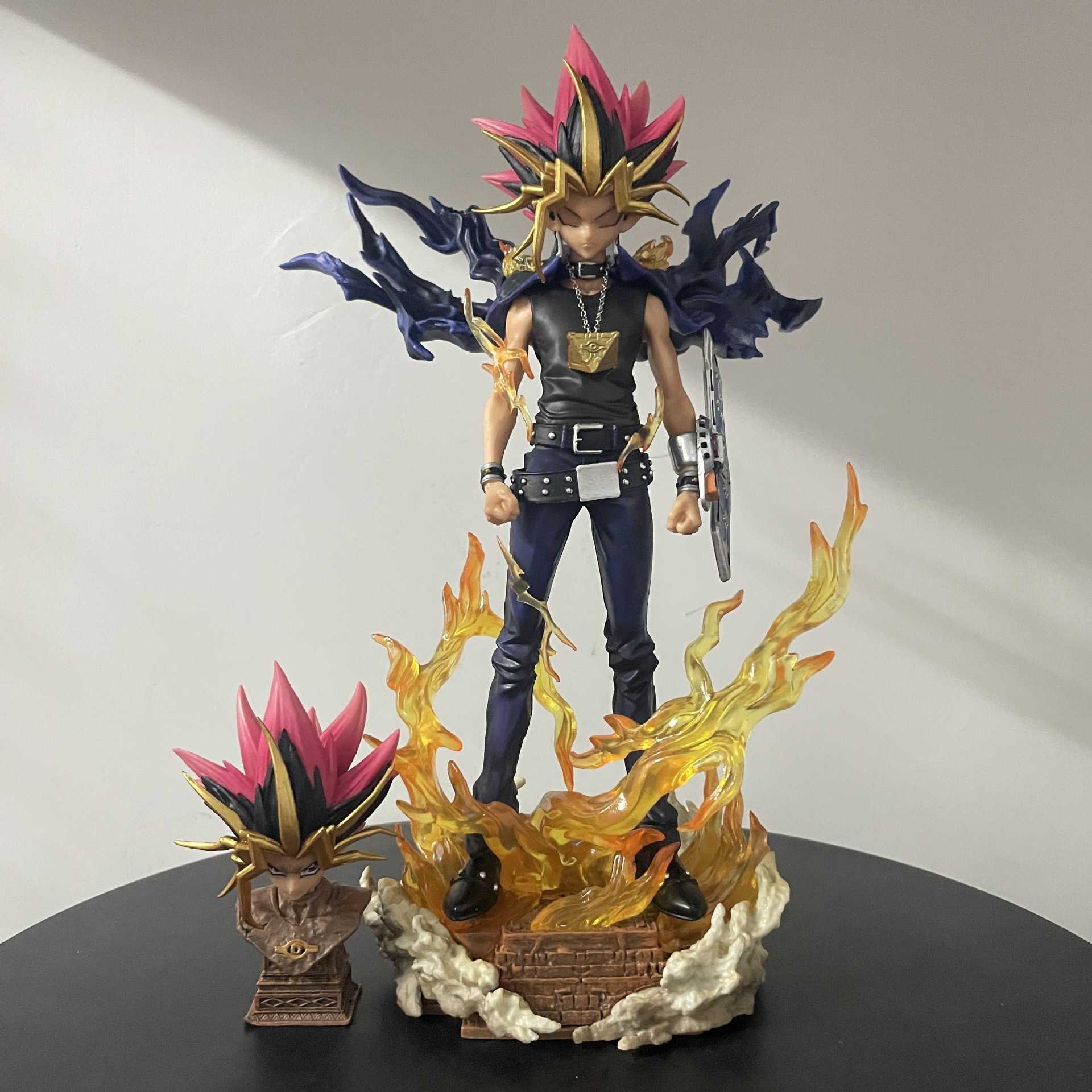 Action Toy Figures Yu-gi-oh 28cm Pharaoh Dimension Of The Dark Side Animation Peripheral GK Hand Model Of A Gift Statue Y241206-image-995383734