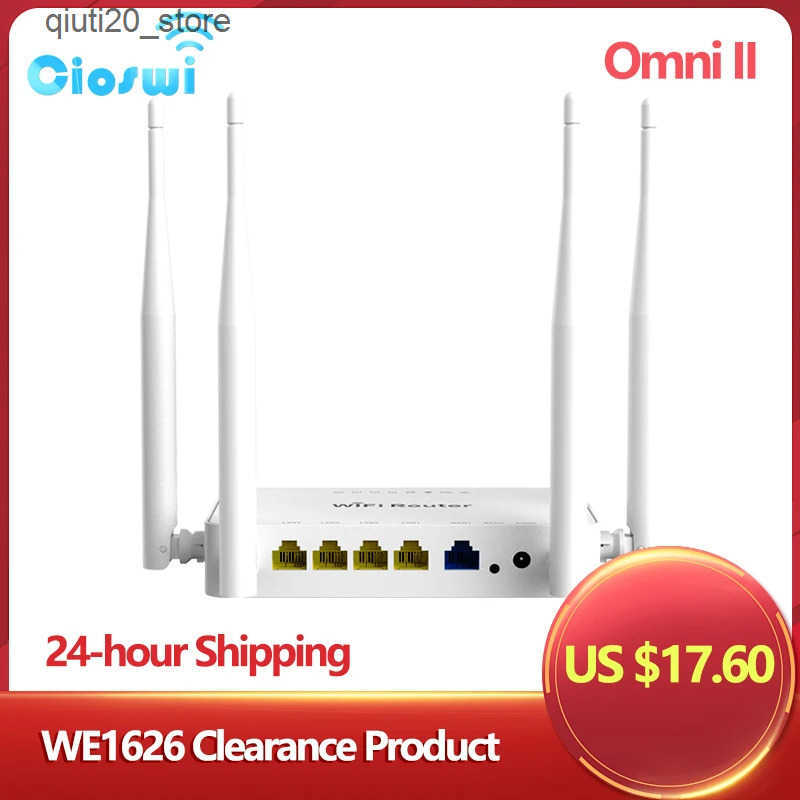 Routers WE1626 Wireless WiFi Router Omni II OpenWrt for USB 4G Modem 4*Lan 2.4g Antenna Wi-Fi Range Repeater 802.11 B/g/n Access Point L240910-image-1036663992