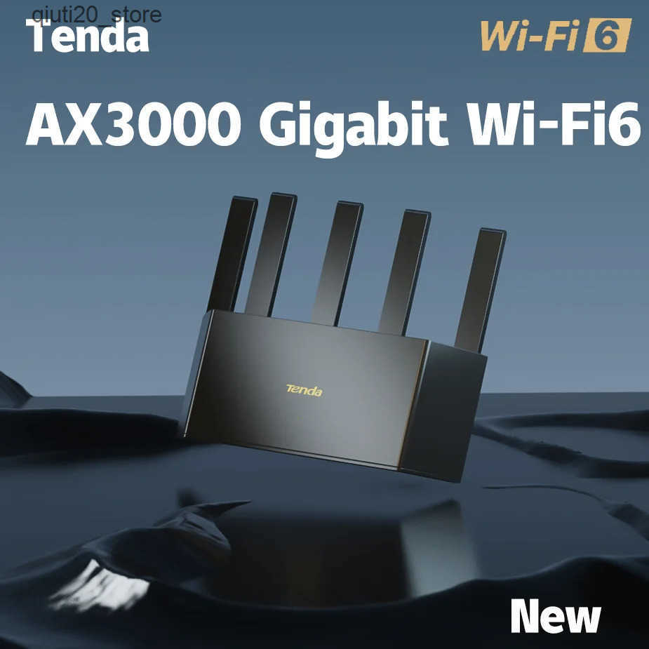 Routers Tenda AX3000 MESH WiFi6 Gigabit Wireless Router 3000M Wireless Speed 2.4G 5G Dual Band Home Gaming Intelligent Hotspot L240910-image-1036665081