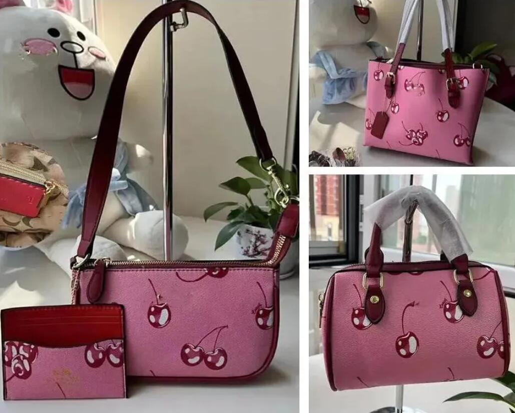 2024 High Quality Cherry Print Shoulder Bag Totes Designer Womens Evening Bag Luxury Tote Bags Armpit Handbag