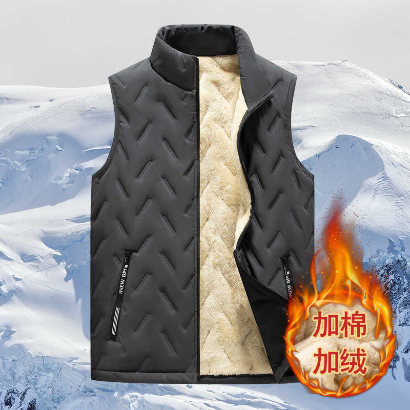 Men's Down Parkas Mens vest windproof vest mens jacket sleeveless vest winter jacket casual jacket mens down jacket J240824