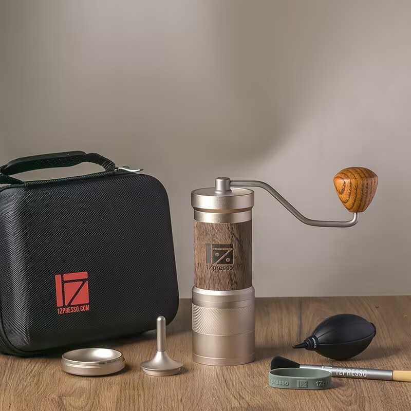 K-Ultra Manual Coffee Grinder Silver with Carrying Case Assembly Consistency Grind Stainless Steel Conical BurrFoldable Handle S2410246-image-1028178476