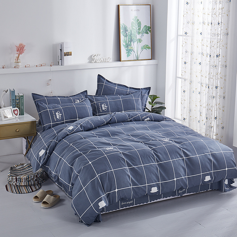 Polished Diamond Fleece Winter Warm Thickened Simple Duvet Cover-image-1036918607