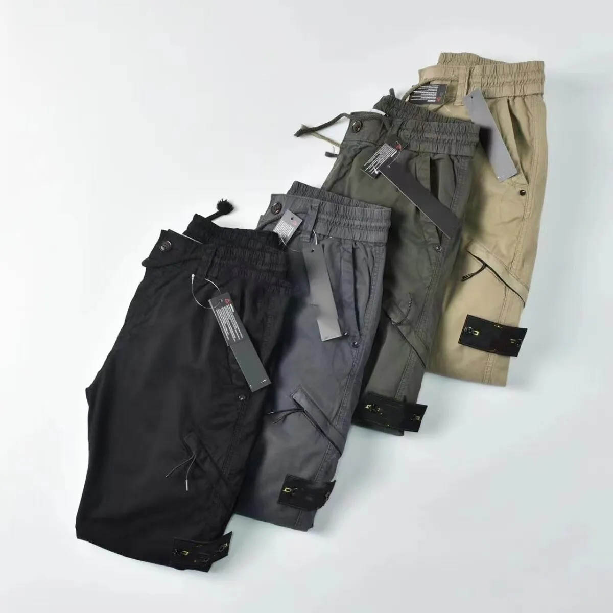 Designer pants Men's Cargo Pants Dad Leggings Loose Size Wide Leg Harlan Pants Casual Radish Pants Autumn and Winter Multi Pocket Work Sports P