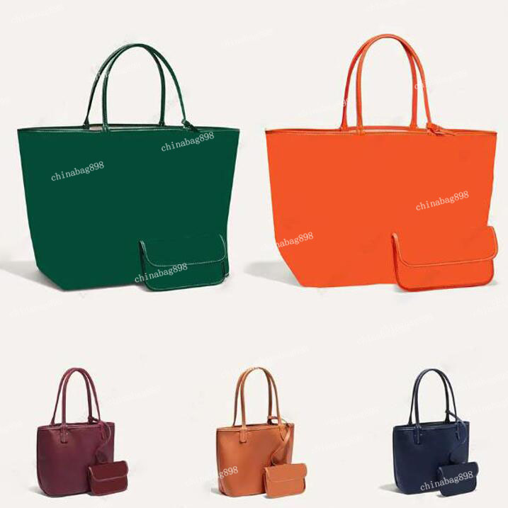 2023 Sacs de plage vacances sacs à bandoulière sacs shopping sacs à main femmes cabas porte-monnaie une face toile cuir 3 tailles