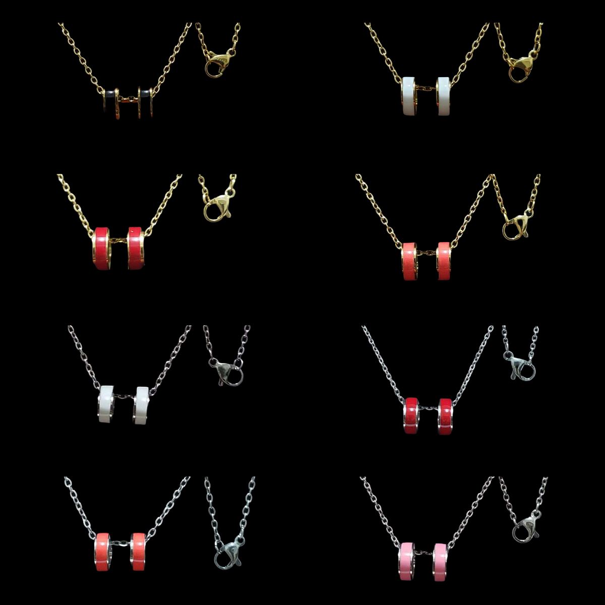 Luxury Letter Necklace Fashion Designer Necklace Men and Women Gold Necklace Medium Size 45CM Length-image-777637029