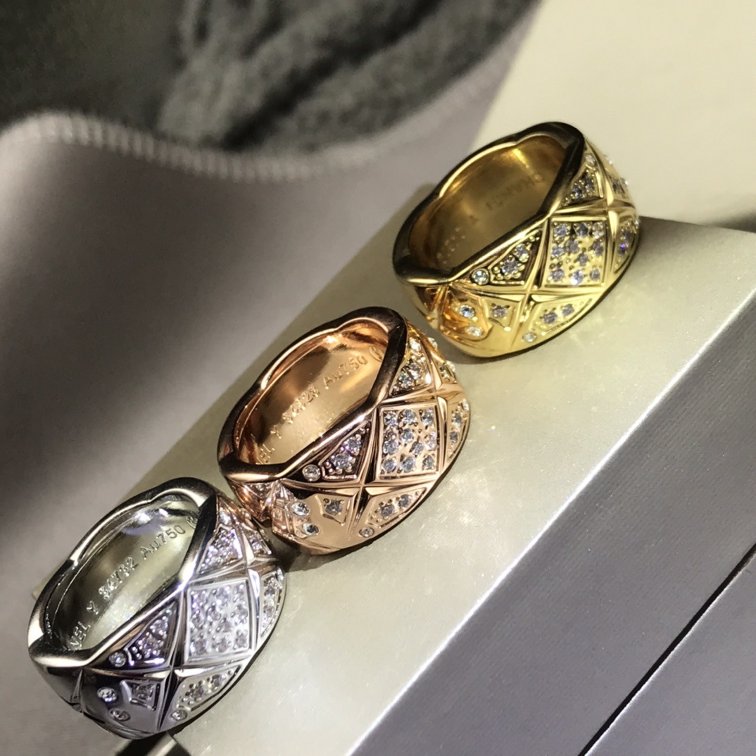 Pineapple Grid Ring - 18K Gold Silver Rose Gold Stainless Steel | 4mm 6mm 10mm Width | Thin Wide Styles | Womens Mens Wedding Bands | US Size 5-11 S