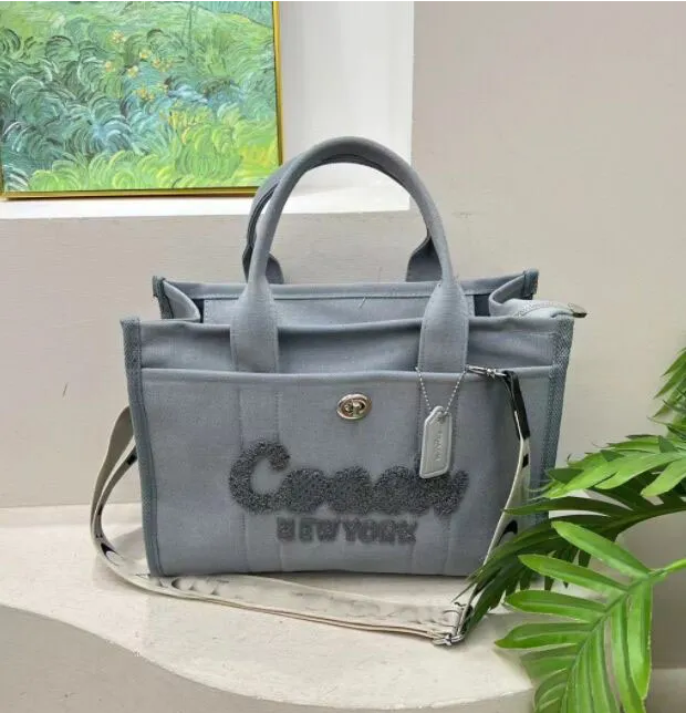 Cargo Tote Bag Canvas Zip-Top Closure Womens Mens Shopping Bags Luxury Leopard Print City Classic Female Large Capacity Handbag a1-image-1037293376