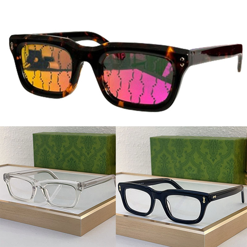 Fashion Designer Rectangular Frame Sunglasses 1524S High Quality Acetate Mirror Legs Glasses Classic Casual Style For Men And women UV Protection Ra