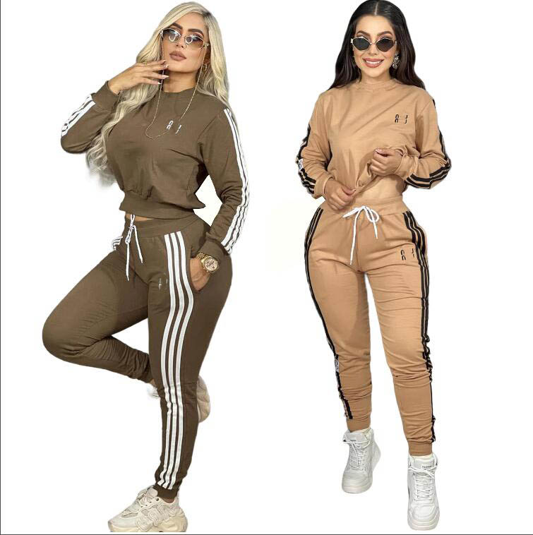 Fall fashion tracksuits women's letters Embroidered Two Peice set jacket+pant jogging Suits women Y2K designer casual zipper jackets and Jogger