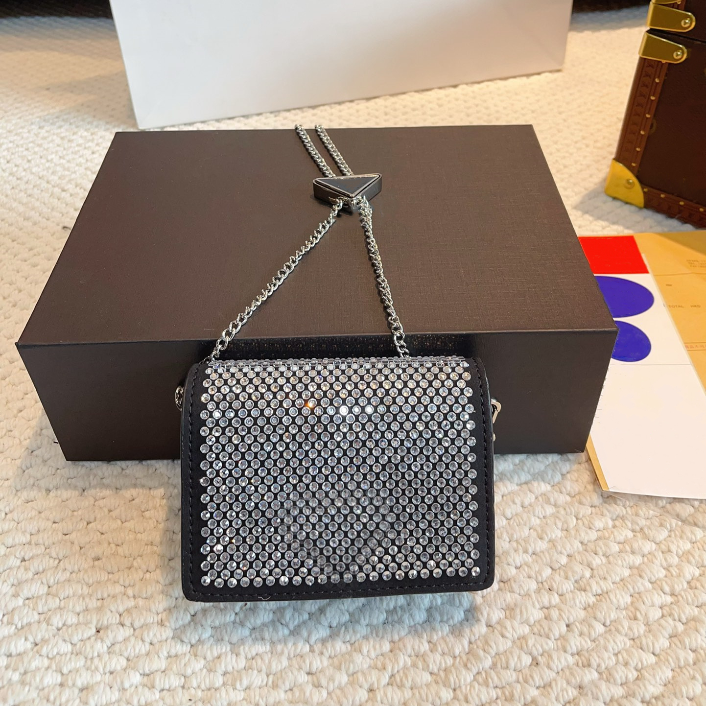 Drawstring bag Leather Nylon Canvas Bucket bag Designers bags Luxury Crossbody Bags Famous Handbag Fashion Diamond bag for women