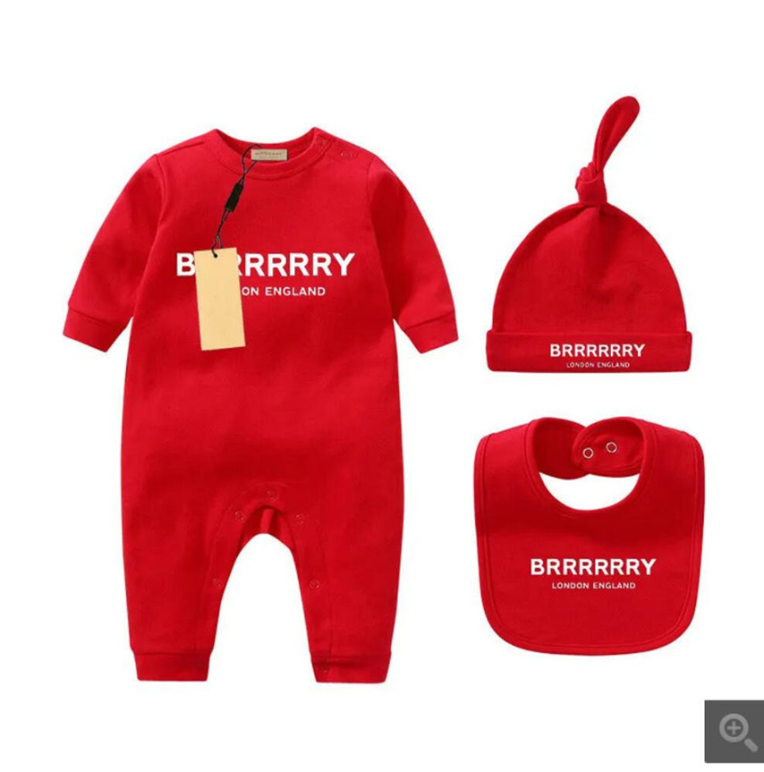 Designer Baby Birth Raiper 3 ensembles 0-18 mois duigner Baby Baber Alphabet Raiper Romper de haute qualité Régère pour enfants