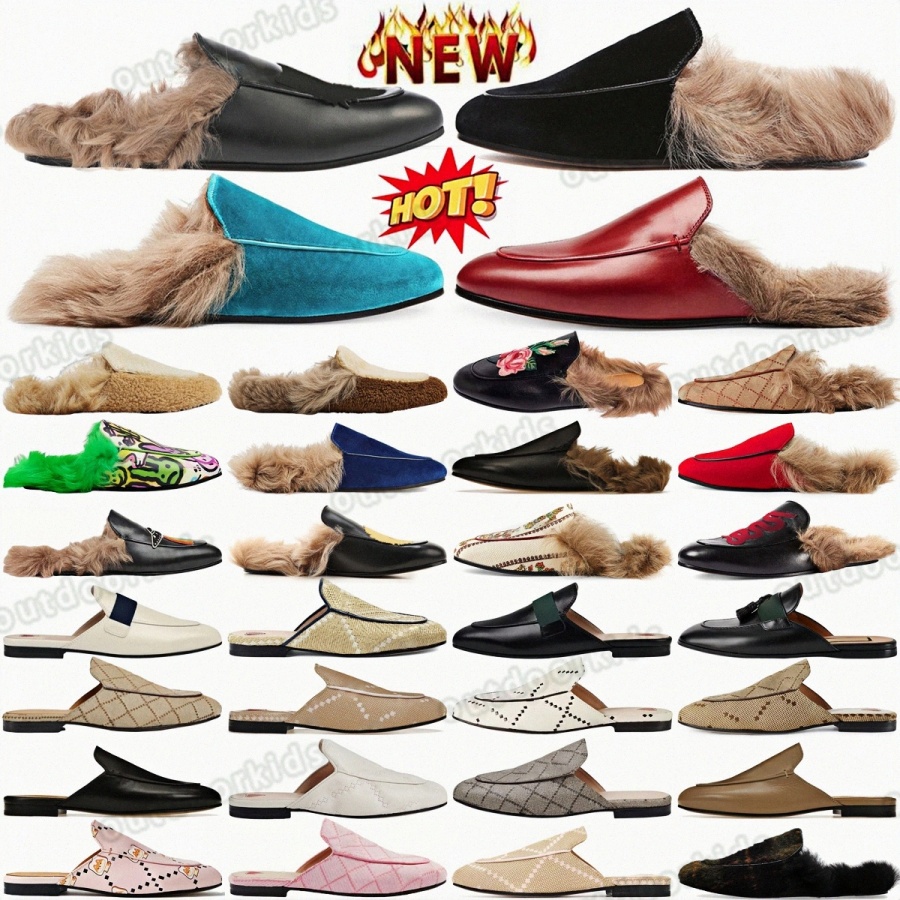 loafer designer slides slippers loafers Princetown slipper slide ReEdition Leather White web Debossed Light Pink Canvas Jumbo Camel TasI7eY#