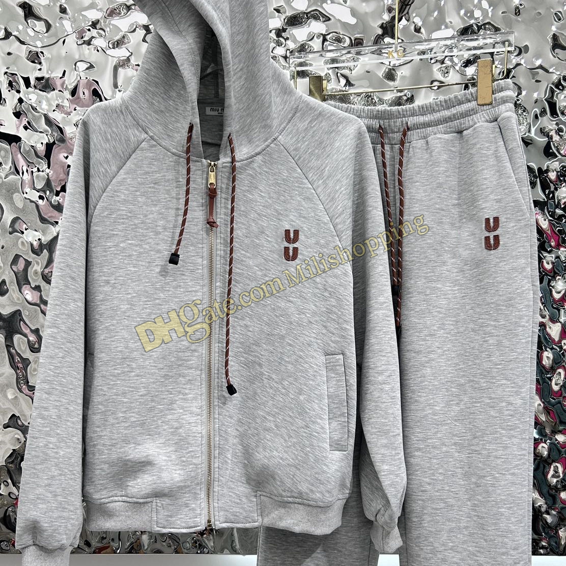Women Designer Zipper Tracksuits Letter hoodie jacket casual pants suit 95799#