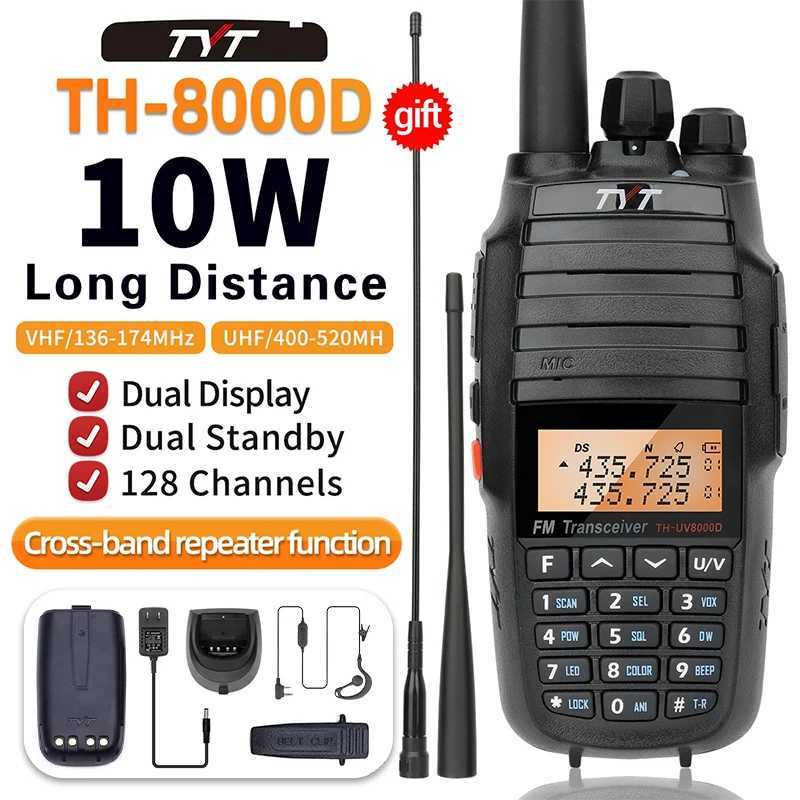TYT self driving travel intercom TH-UV 8000D 10W 3600mAh handheld Ra dual B36-174/400-520MHz bidirectional Ra Y241129-image-1037464749