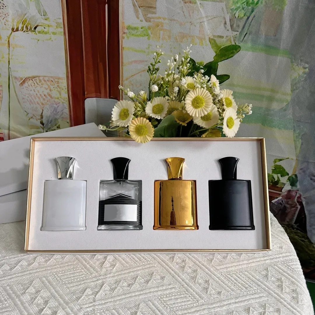 Designer Perfume 30ml*4 Set Fragrance Cologne for Men Long Lasting Good Smell High Quality Spray with Gift Box-image-1111410610