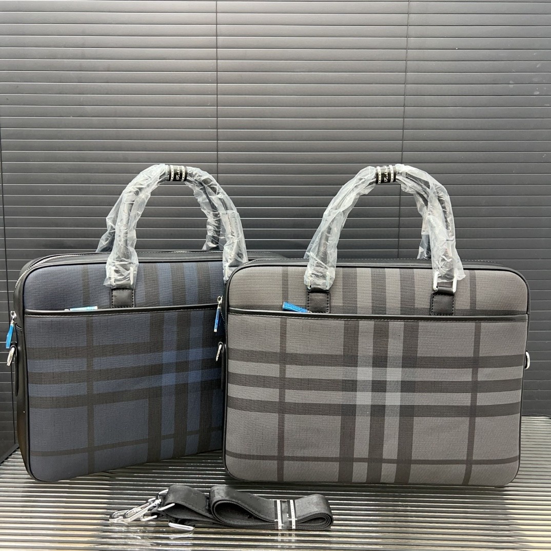 Sac d'ordinateur portable design Sac à main de luxe pour hommes Sacs de messager Sacs à carreaux en cuir Bandoulière détachable Grande capacité S