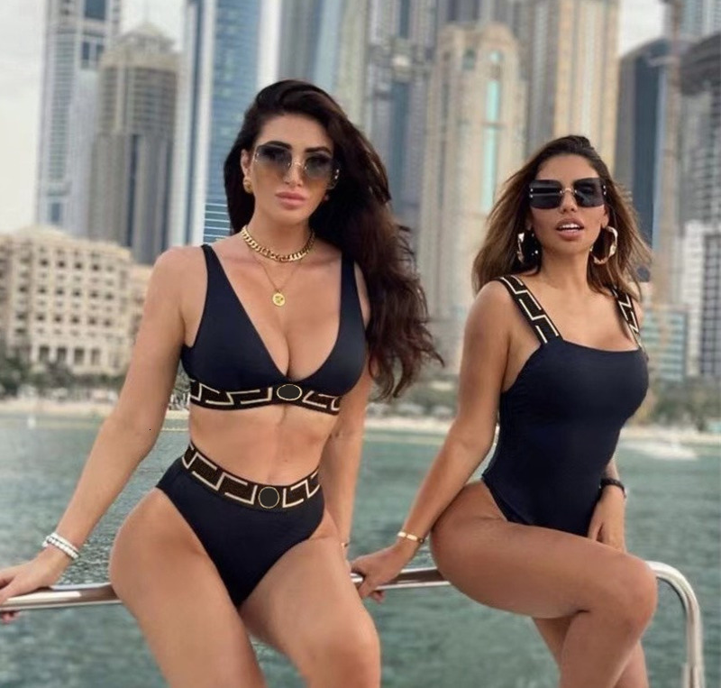 Women&#039;s Underwear Swimsuit Designers luxury two piece set black black Mesh yarn dress Bikini Womens Swimwear Bathing Suit Sexy Bikinis-image-1037654497