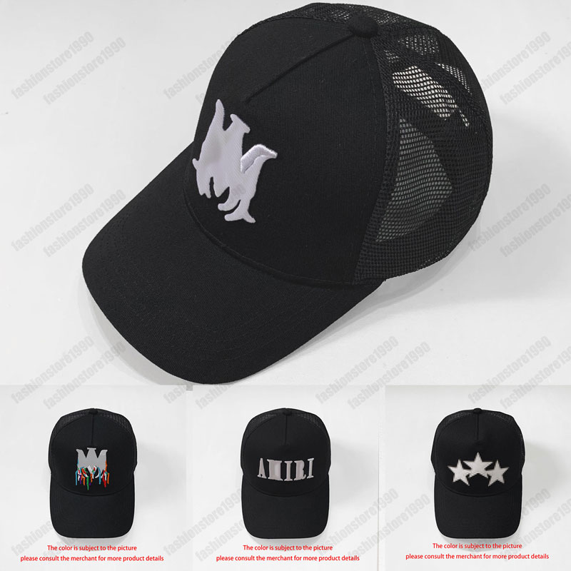 Designer embroidered baseball cap Black and white lettering truck cap Duck Cap Men's Women Casual sun protection fashion cap