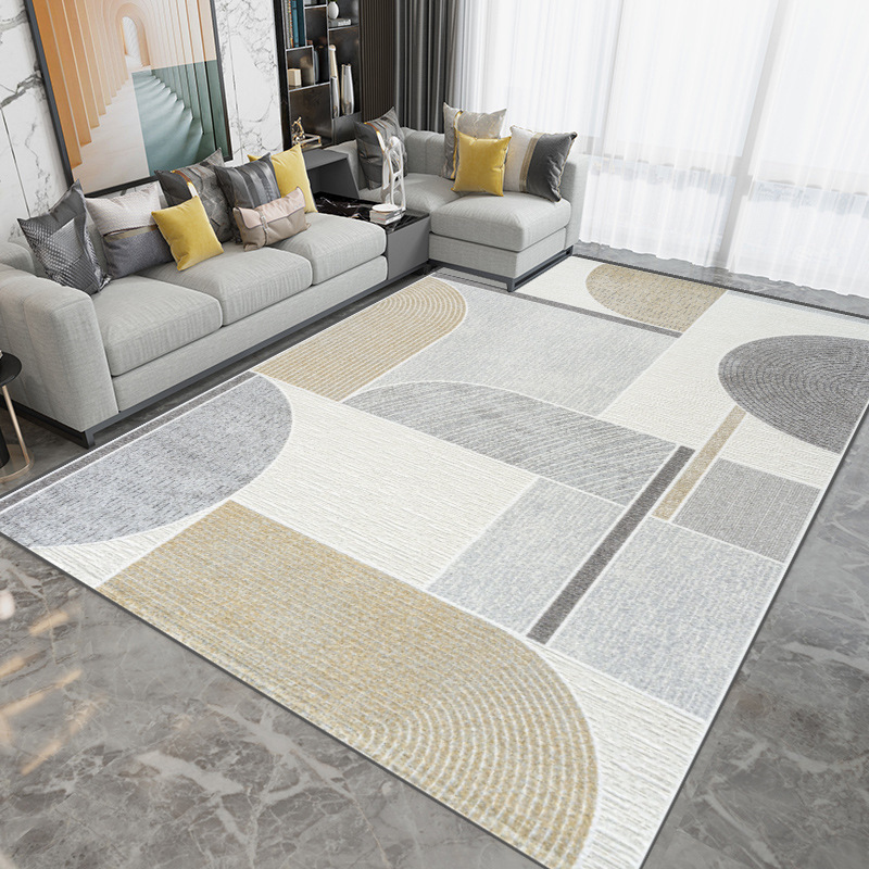 Nordic Minimalist Art Living Room Carpet Bedroom Dirt-resistant Full-cover Large Area Carpet High-end Office Carpet-image-1037770842