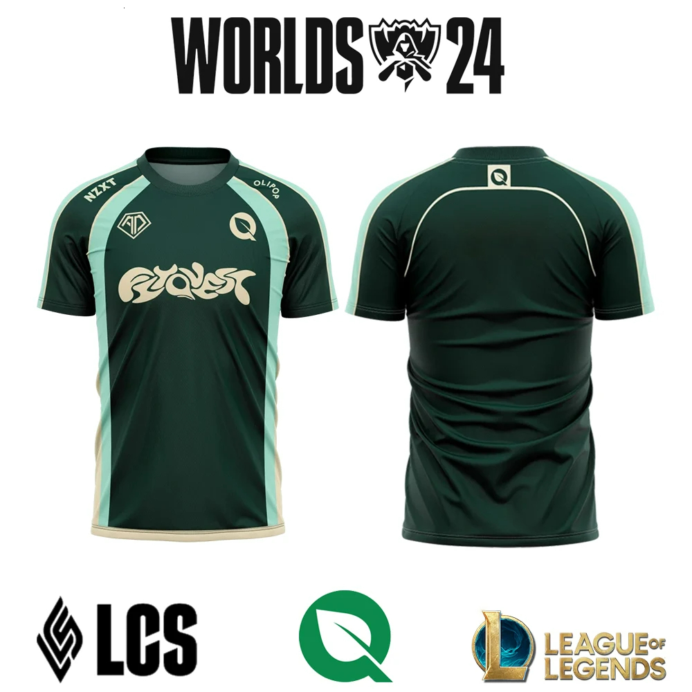 Rocs Men's T-shirts 2024 New Fly E-sports Club World Finals T-shirt Jersey League of Legends Event Support Lcs Fans Exclusive Unisex Breathable