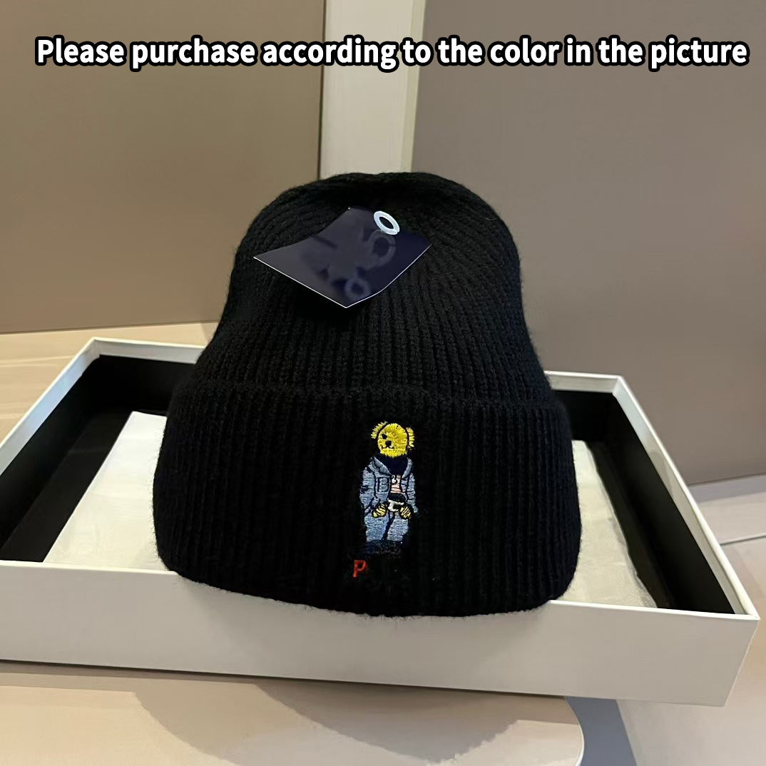 Top Polo Beanie Hat Classic Designer Letter Polo Knitted Hat Men Polo Hat-image-946846416