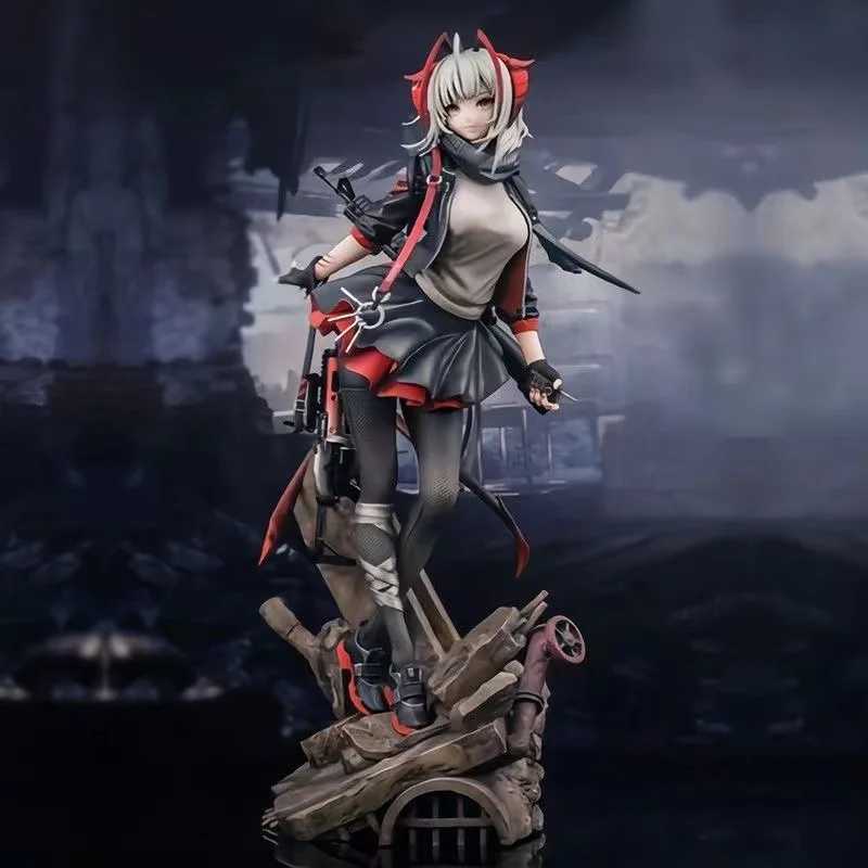 Action Toy Figures 26.5cm Arknights W Wandering Mercenary Rhodes Island Game Girl Figure Model Statue Collection Desktop Decoration Ornament Toys-image-1038104954