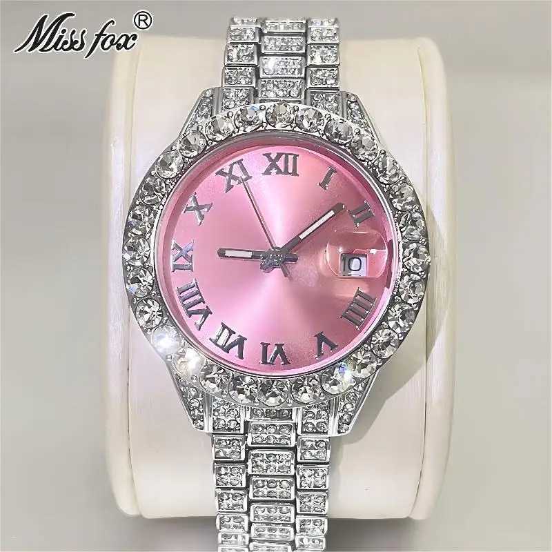 Montres-bracelets MISS FOX Rose Femmes De Luxe Petit Quartz Élégant Adapté Aux Femmes Style De Glace Bijoux De Fête Mini Bébé Si Mignon Bras Horl