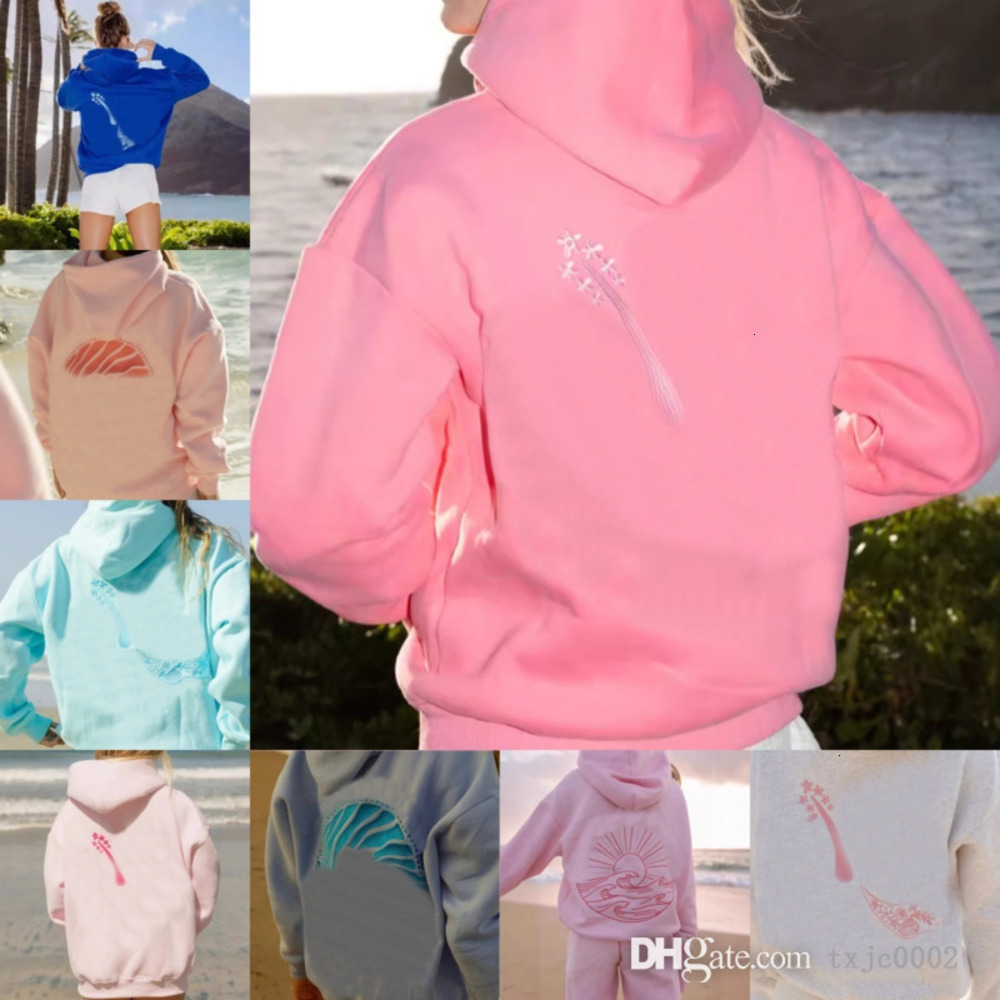 Femmes Pull à capuche Designer 2026 Nouvelle broderie professionnelle européenne manches à épaules dénudées Sweat à capuche en noix de coco TOUT