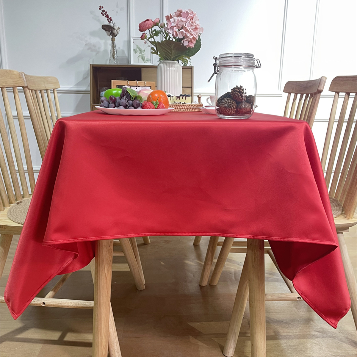 Home Tablecloth Table Mat Double-sided Satin High-grade Thickened Polyester Hotel Restaurant Table Mat Tablecloth-image-1038299191