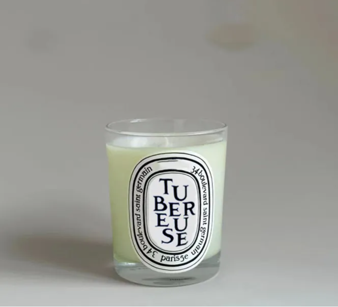 Designer Aromatherapy Candle White Pure Natural Plant Essential Oil Smokeless Fragrance Hand Gift French Scented Candle Including Box-image-1038552724