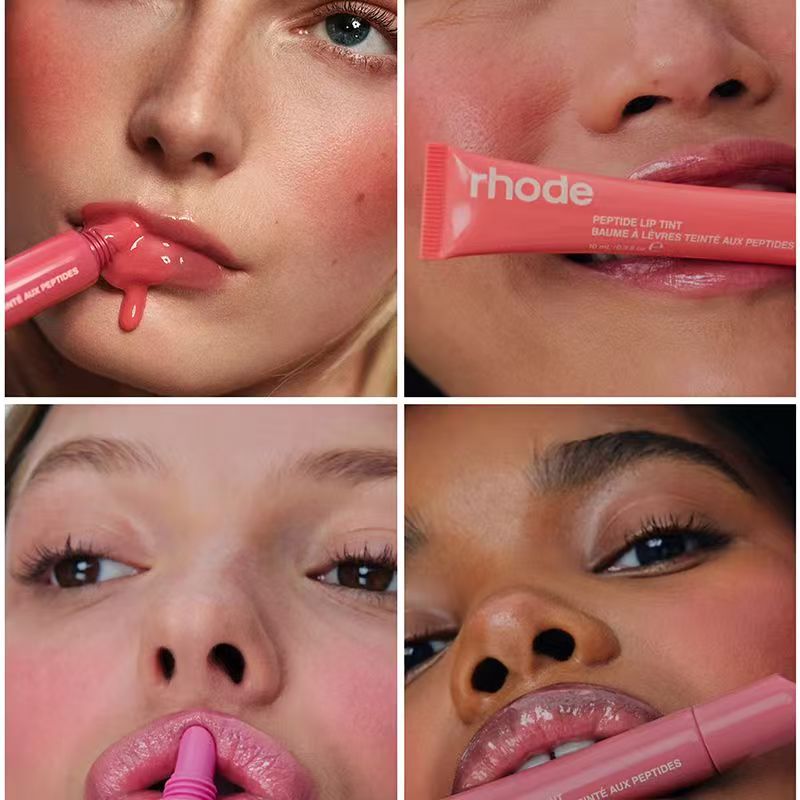 Womens 10ml rhode Lip Gloss lip glaze Lipstick Lips Beauty Cosmetics lippie Lip balm lip protector lip pomade Moisten lips Shiny glitter-image-1038553348